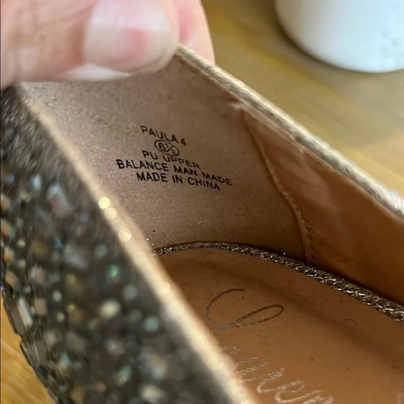 Lauren Lorraine Glittering Silver Rhinestone Peep Toe Heels 6 1/2 - Picture 11 of 11